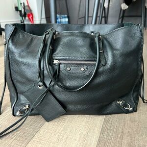 Balenciaga Papier A6 Zip Around Classic Studs leather bag